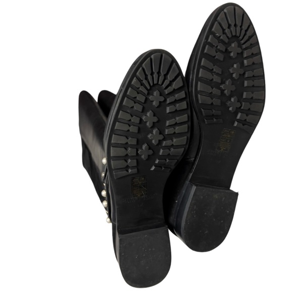 WHBM Over The Knee Tall Rowan Black Strap Equestrian Riding Winter Chic Boot - Picture 9 of 16